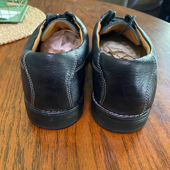 Sandro Comfort Soft & Gel Men's 8.5 Black Leather Oxford Shoes - Picture 4 of 9